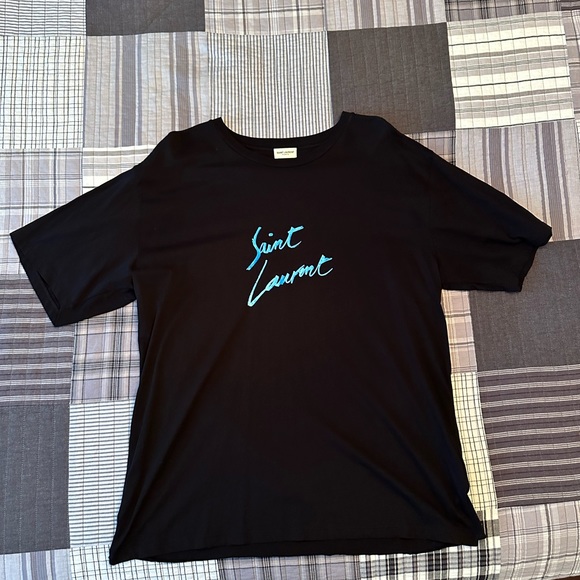 YSL Saint Laurent Oversized Tee T-Shirt - Picture 1 of 4